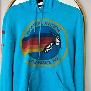 Aviator Nation blue hoodie